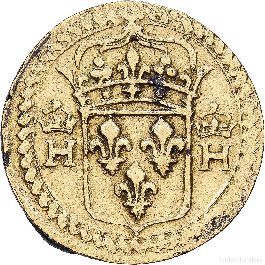 Medallas hist&oacute;ricas: [#1214711] Francia, Poids mon&eacute;taire pour le teston, Henri II ou Henri III, Lat&oacute;n, MBC+