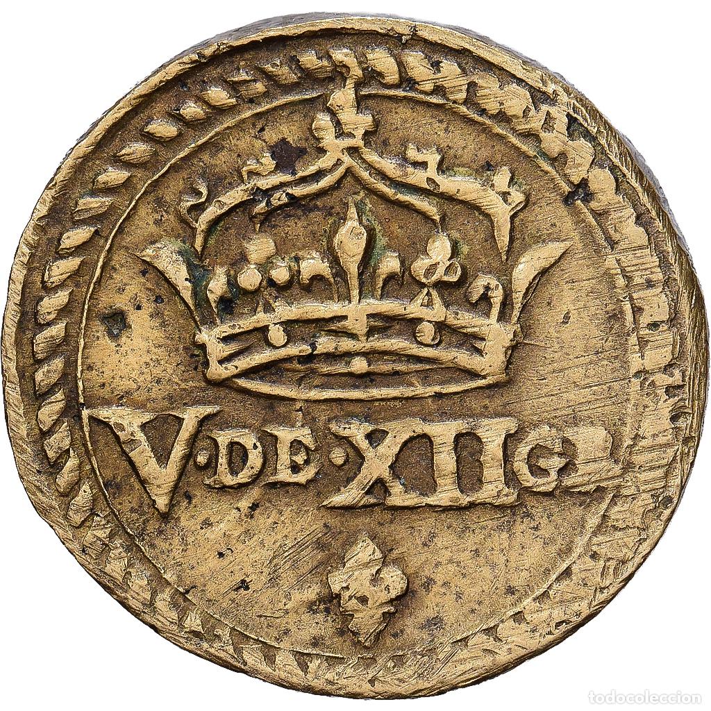 Medallas hist&oacute;ricas: [#1214695] Francia, Poids Mon&eacute;taire, Louis XIII, Demi-Franc de forme circulaire, Lat&oacute;n