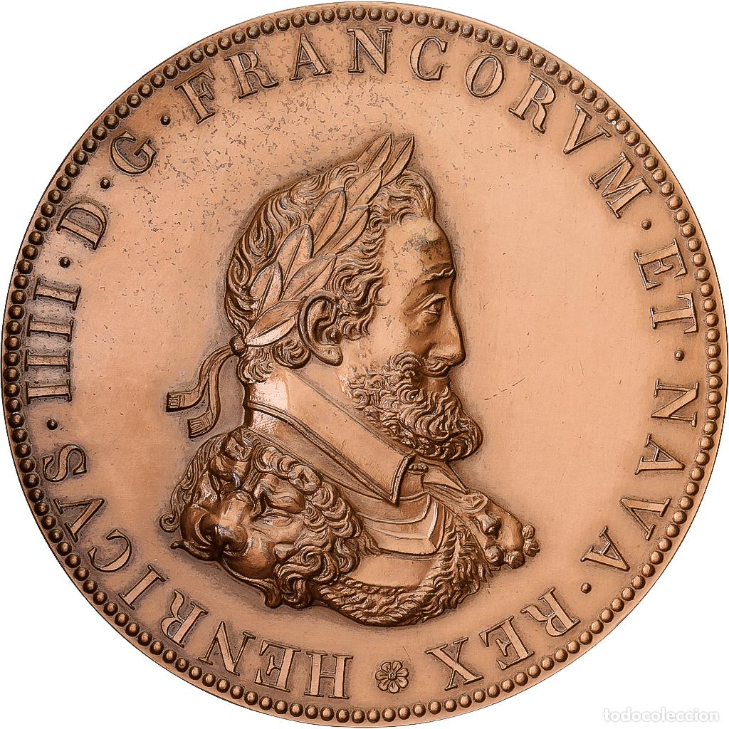 Medallas hist&oacute;ricas: [#1214935] Francia, medalla, Henri IV, Junon et la Fortune, Bronce, Restrike, SC