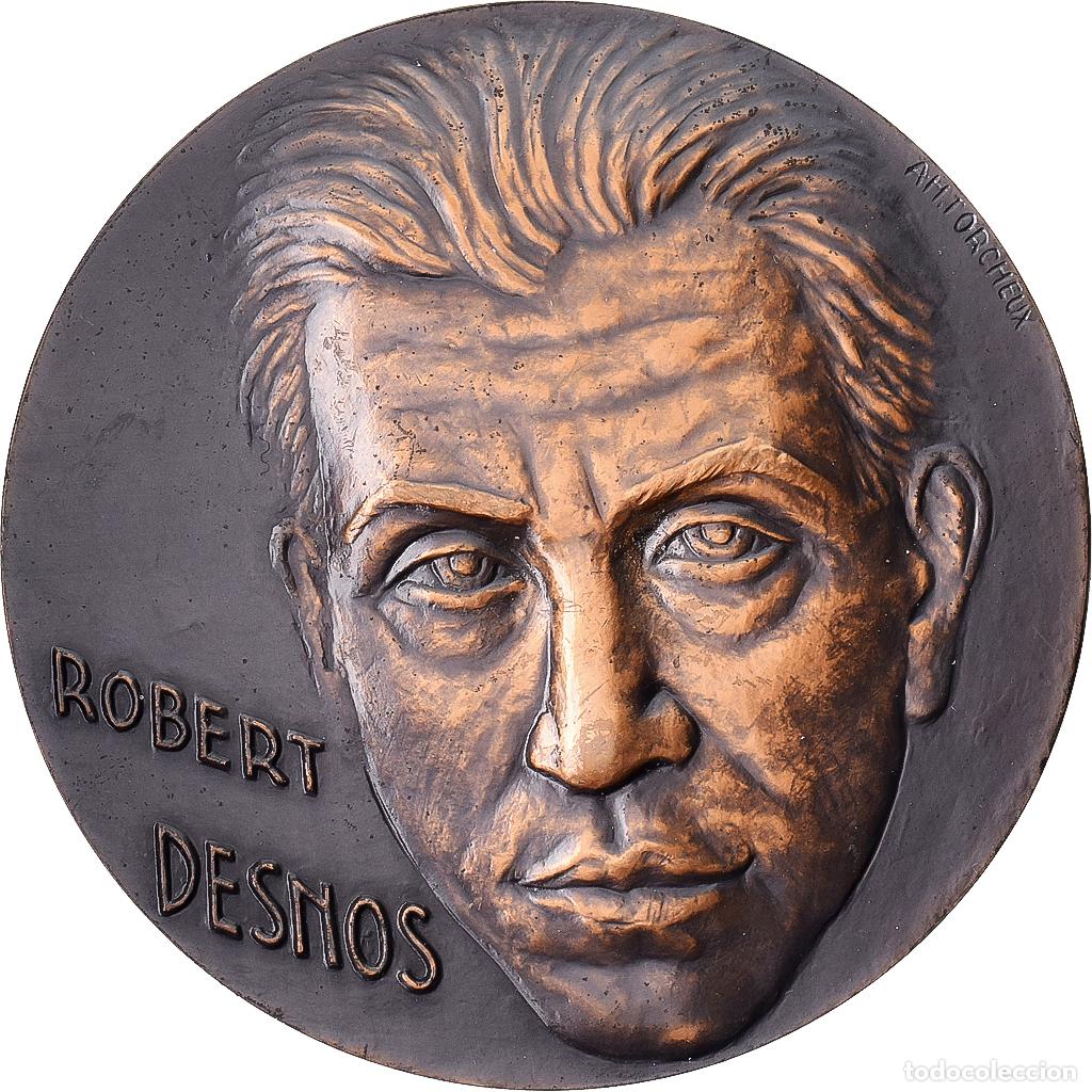 Medallas hist&oacute;ricas: [#1215001] Francia, medalla, Robert Desnos, 1977, Bronce, Torcheux, SC