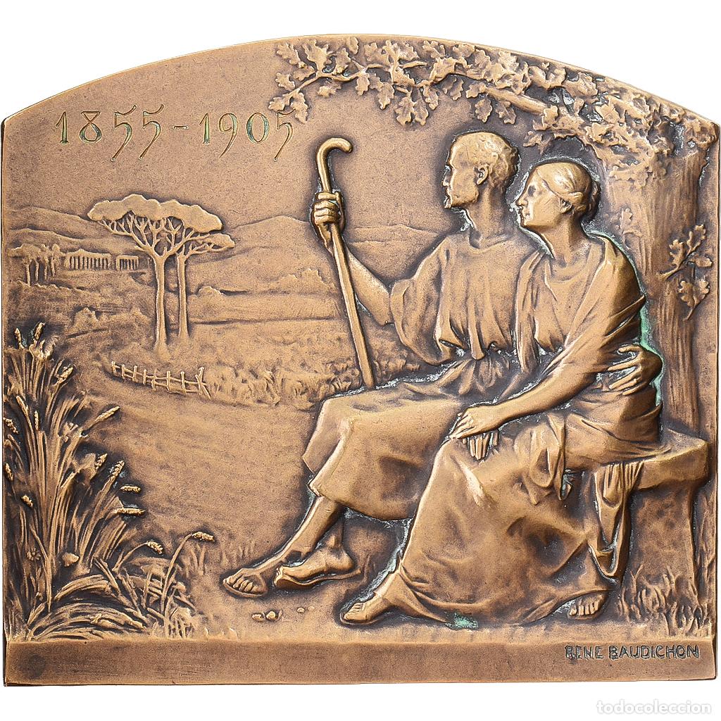 Medallas hist&oacute;ricas: [#1214991] Francia, medalla, Amour et Mariage, Souvenir, 1905, Bronce, Baudichon, MBC+