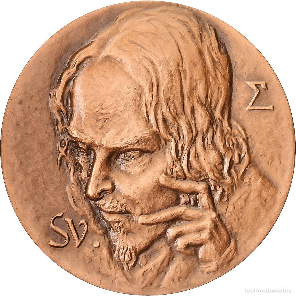 Medallas hist&oacute;ricas: [#1215002] Francia, medalla, Andr&eacute; Suares, 1979, Bronce, A. Guzman, SC