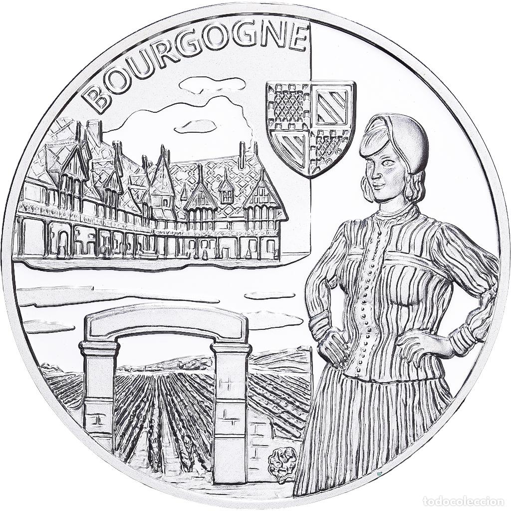 Medallas hist&oacute;ricas: [#1215144] Francia, medalla, Nos R&eacute;gions, Bourgogne, Plata, FDC