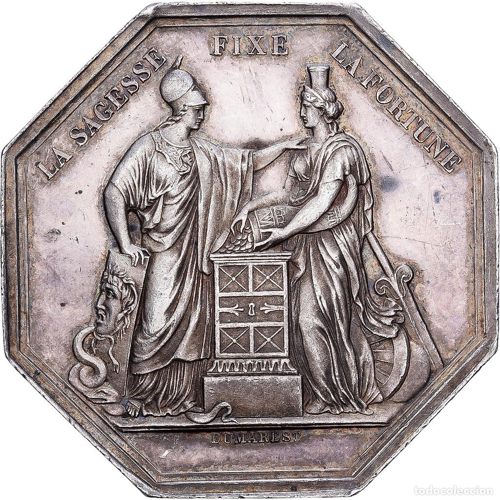 Medallas hist&oacute;ricas: [#1215154] Francia, zeton, Banque de France, An VIII, Plata, Dumarest, EBC