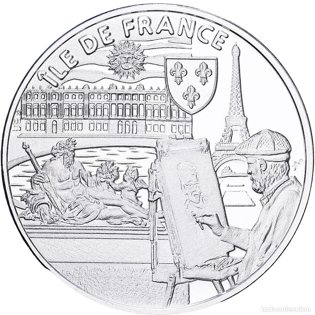 Medallas hist&oacute;ricas: [#1215140] Francia, medalla, Nos R&eacute;gion, Ile de France, Plata, FDC
