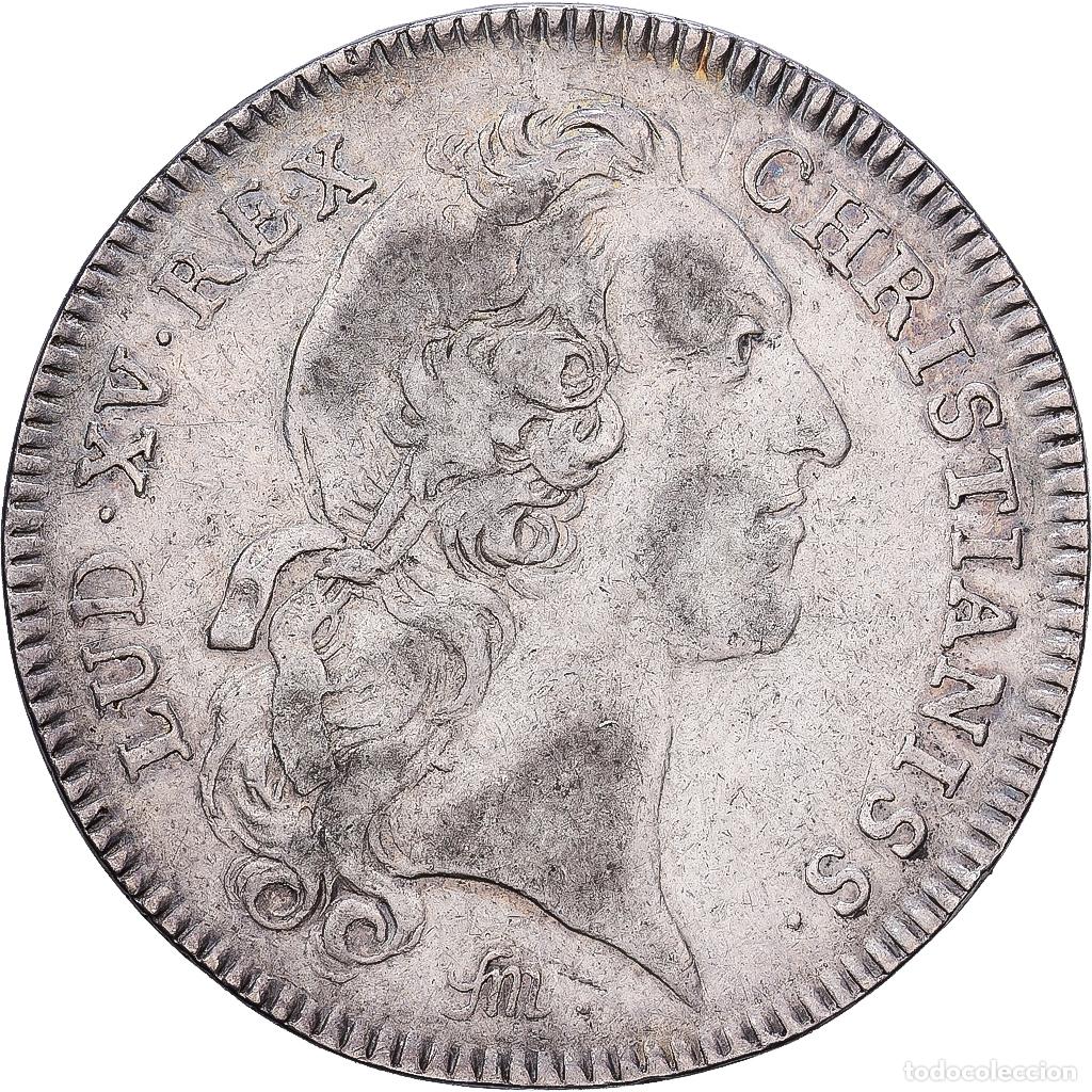 Medallas hist&oacute;ricas: [#1215177] Francia, zeton, Louis XV, Tr&eacute;sor Royal, 1747, Plata, MBC, Feuardent:2071
