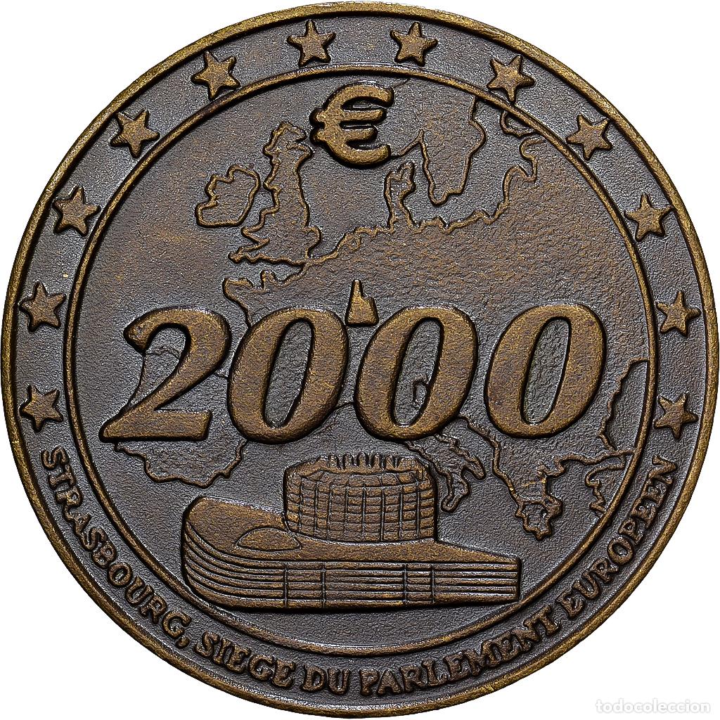 Medallas hist&oacute;ricas: [#1214555] Francia, zeton, Strasbourg, Passage &agrave; l'An 2000, 2000, Bronce, EBC