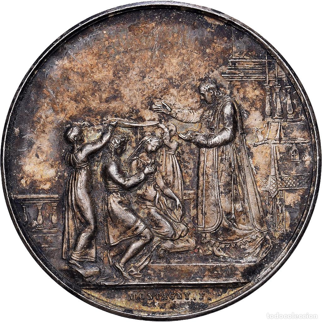 Medallas hist&oacute;ricas: [#1214562] Francia, medalla, Noces, Mariage, Religion, Plata, Montagny, MBC+