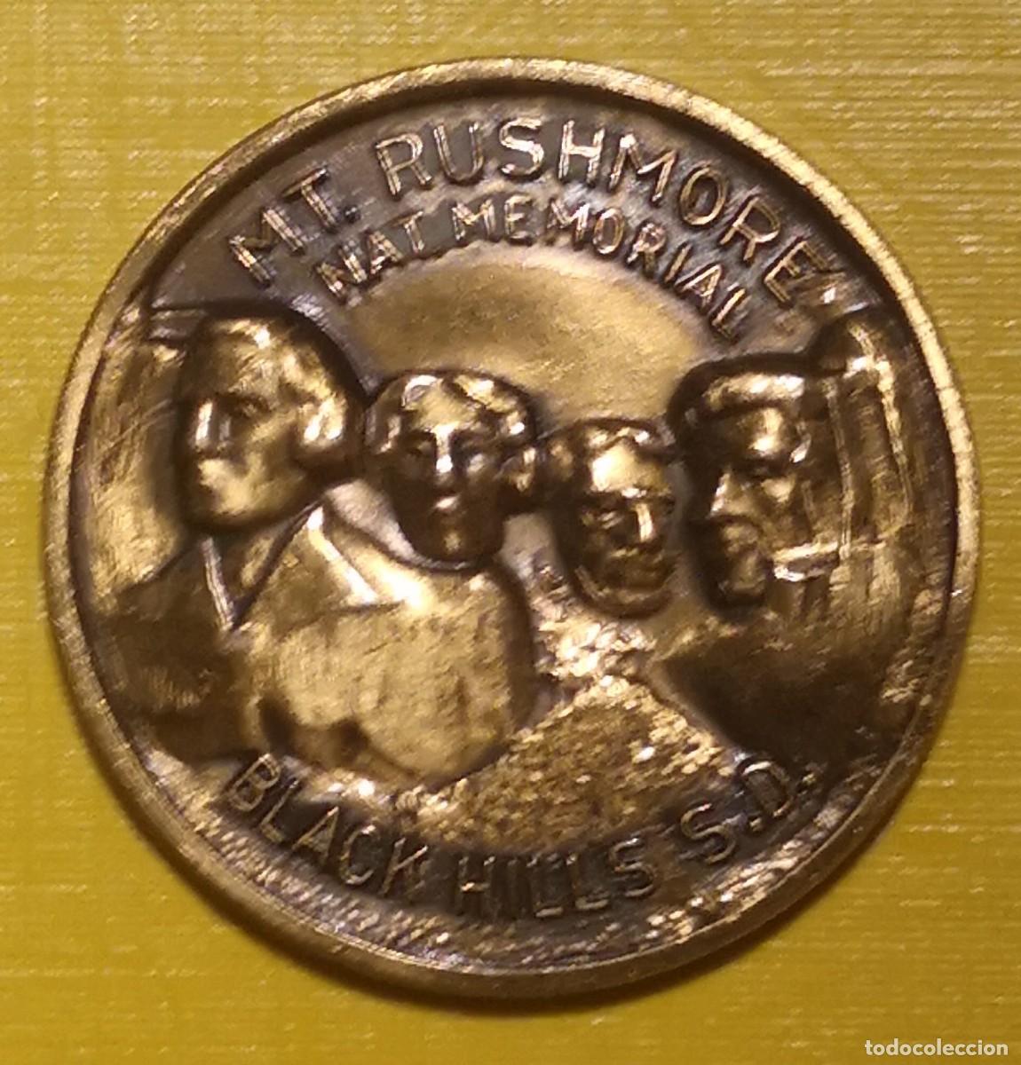 Medallas hist&oacute;ricas: medalla - token Monumento Nacional del Monte Rushmore