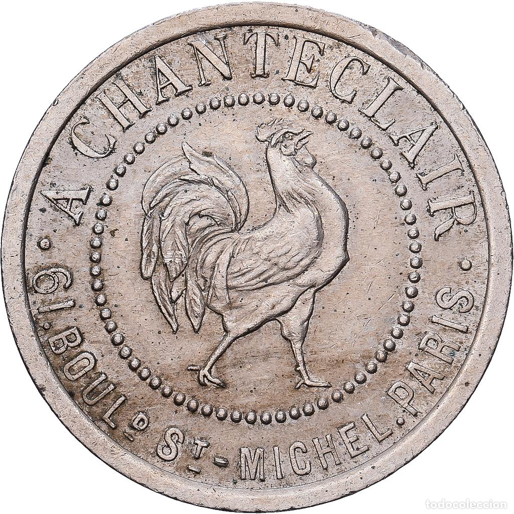 Medallas hist&oacute;ricas: [#1214594] Francia, zeton, A Chanteclair, Bon pour une audition, Maillechort, MBC+