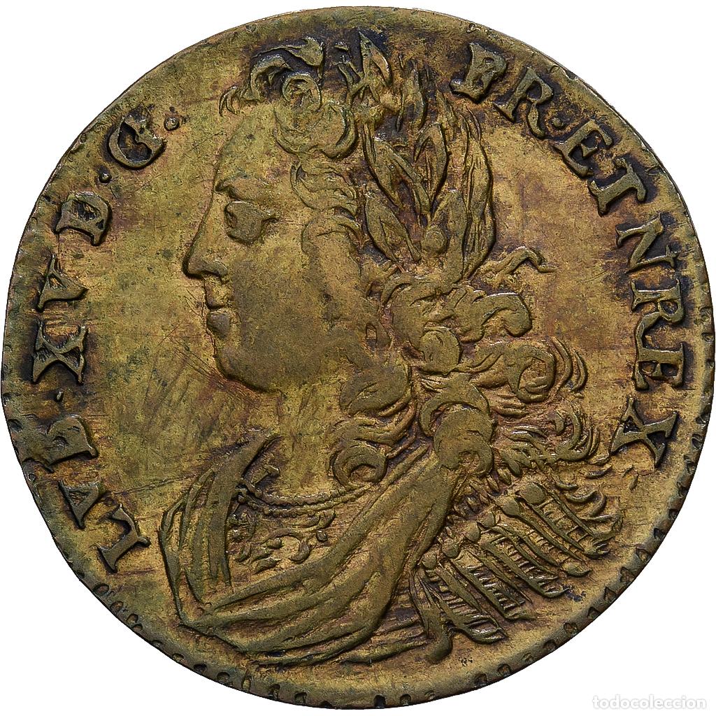 Medallas hist&oacute;ricas: [#1214626] Francia, zeton, Louis XV, Nuremberg, Lat&oacute;n, MBC, Feuardent:13230