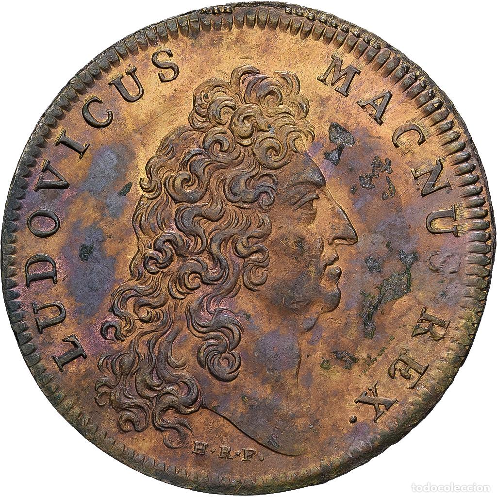 Medallas hist&oacute;ricas: [#1214642] Francia, zeton, Louis XIV, Comptabilit&eacute; des B&acirc;timents du roi, Lat&oacute;n, MBC
