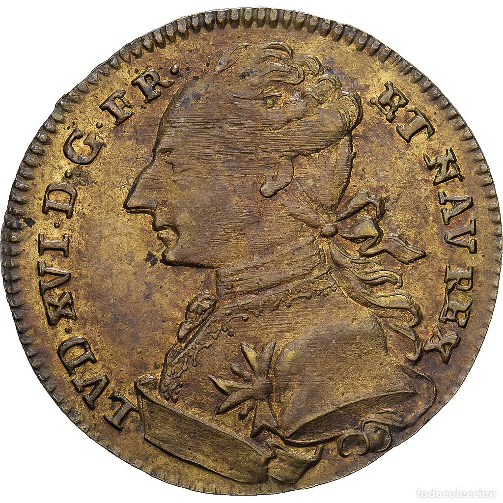 Medallas hist&oacute;ricas: [#1214649] Francia, zeton, Louis XVI, omnibus Non Sibi, Lat&oacute;n, MBC+
