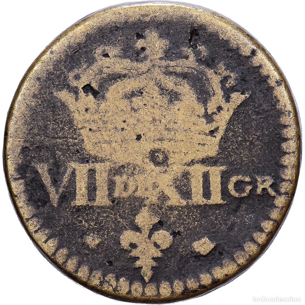 Medallas hist&oacute;ricas: [#1214662] Francia, Poids mon&eacute;taire, 1/4 &Eacute;cu, 16th-17th Centuries, Lat&oacute;n, BC+