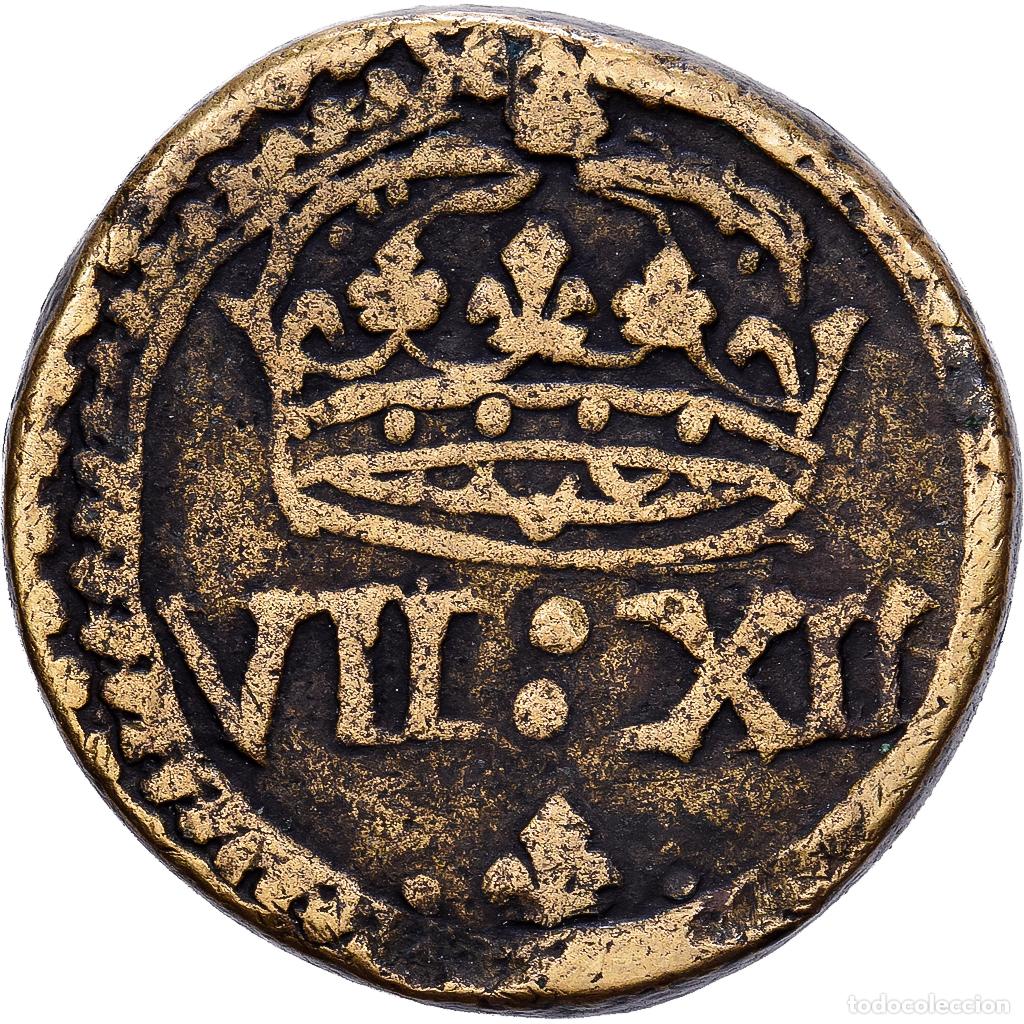 Medallas hist&oacute;ricas: [#1214666] Francia, Poids mon&eacute;taire, 1/4 &Eacute;cu, 16th-17th Centuries, Lat&oacute;n, BC+