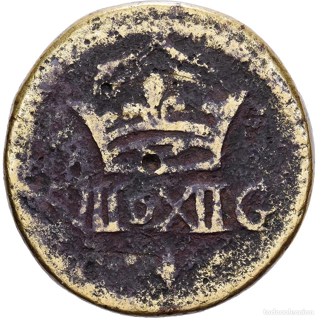 Medallas hist&oacute;ricas: [#1214660] Francia, Poids mon&eacute;taire, 1/4 &Eacute;cu, 16th-17th Centuries, Lat&oacute;n, BC+