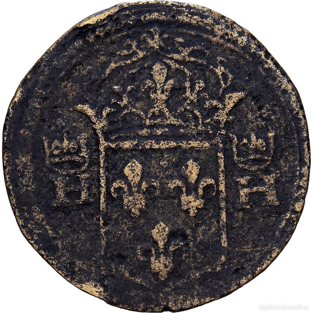 Medallas hist&oacute;ricas: [#1214677] Francia, Poids mon&eacute;taire pour le teston, Henri II ou Henri III, Lat&oacute;n, BC+