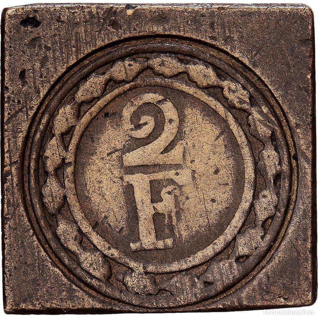 Medallas hist&oacute;ricas: [#1214792] Francia, Poids Mon&eacute;taire, 2 francs, Lat&oacute;n, MBC+