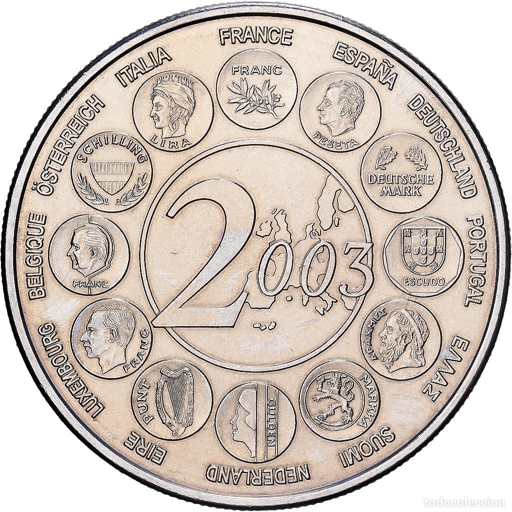 Medallas hist&oacute;ricas: [#1214805] Francia, medalla, L'Europe des XV, Essai, 2003, Cobre - n&iacute;quel, FDC