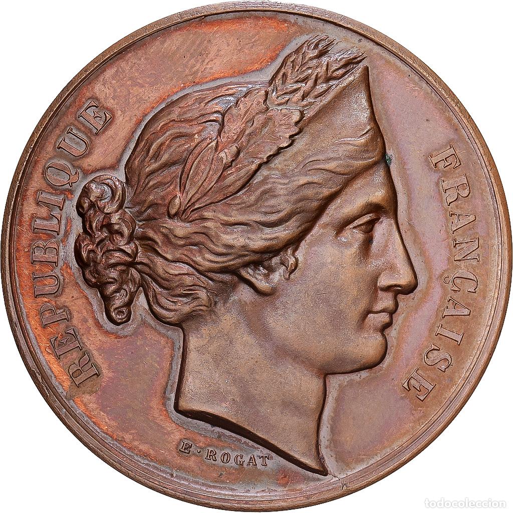 Medallas hist&oacute;ricas: [#1214821] Francia, medalla, Lyc&eacute;e Louis-Le-Grand, Concours G&eacute;n&eacute;ral, 1877, Cobre, Rogat