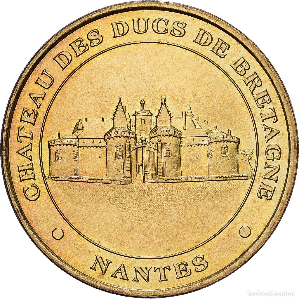 Medallas hist&oacute;ricas: [#1214824] Francia, zeton, 44/ Ch&acirc;teau des Ducs de Bretagne, 1998, Aluminio y