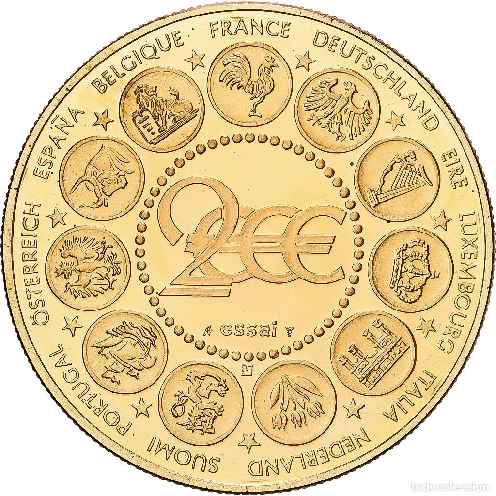 Medallas hist&oacute;ricas: [#1214832] Francia, medalla, L'Europe, La Semeuse, 2000, Cobre - n&iacute;quel dorado, SC+