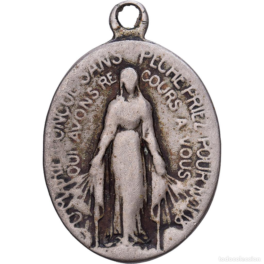 Medallas hist&oacute;ricas: [#1214870] Francia, medalla, Religion, Marie Con&ccedil;ue sans P&eacute;ch&eacute;, Bronce plateado, BC+