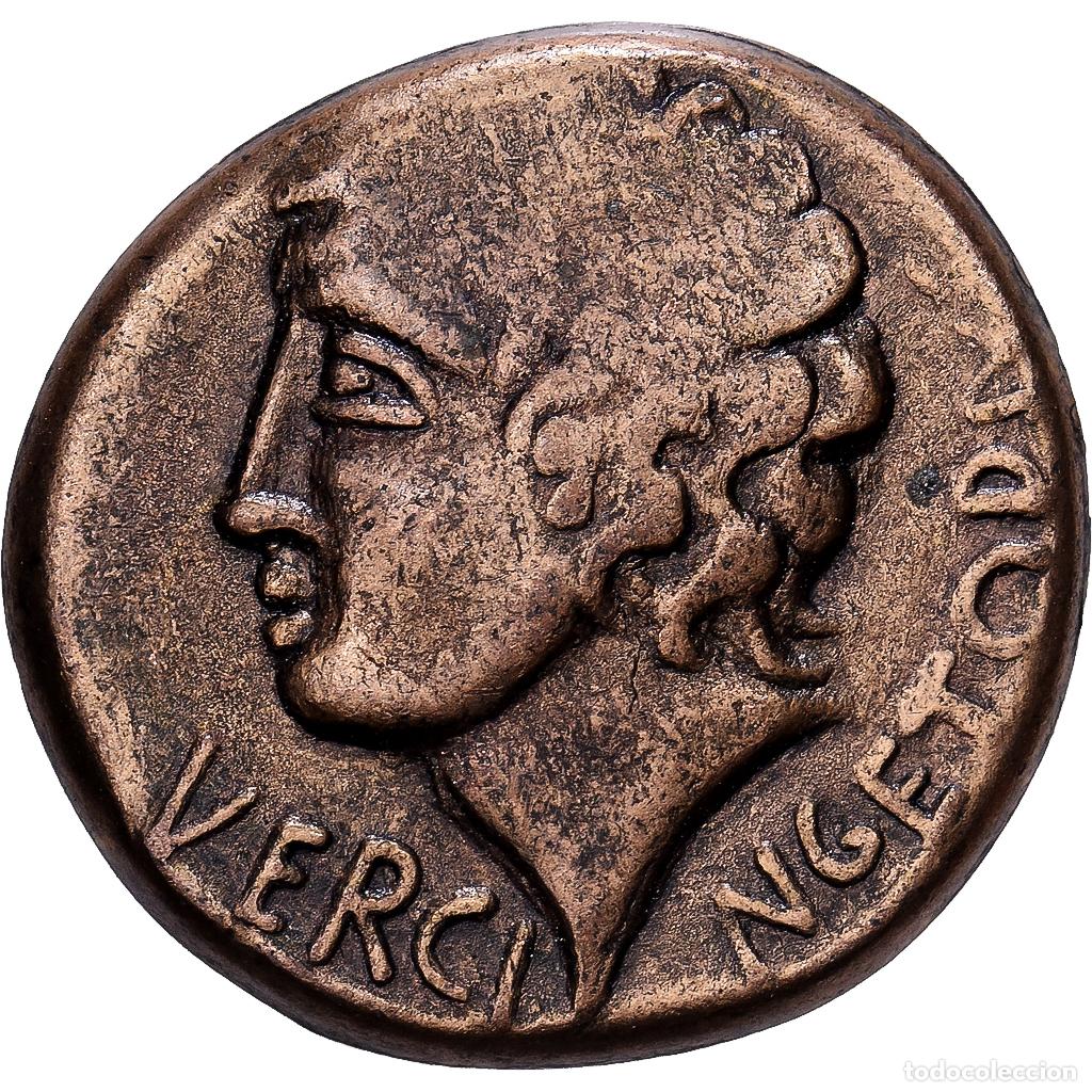 Medallas hist&oacute;ricas: [#1214889] Francia, zeton, Collection BP, Vercing&eacute;torix, Stat&egrave;re, Cobre, EBC