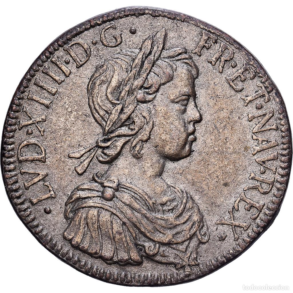 Medallas hist&oacute;ricas: [#1214902] Francia, zeton, Collection BP, Ecu Louis XIV, M&eacute;tal, EBC