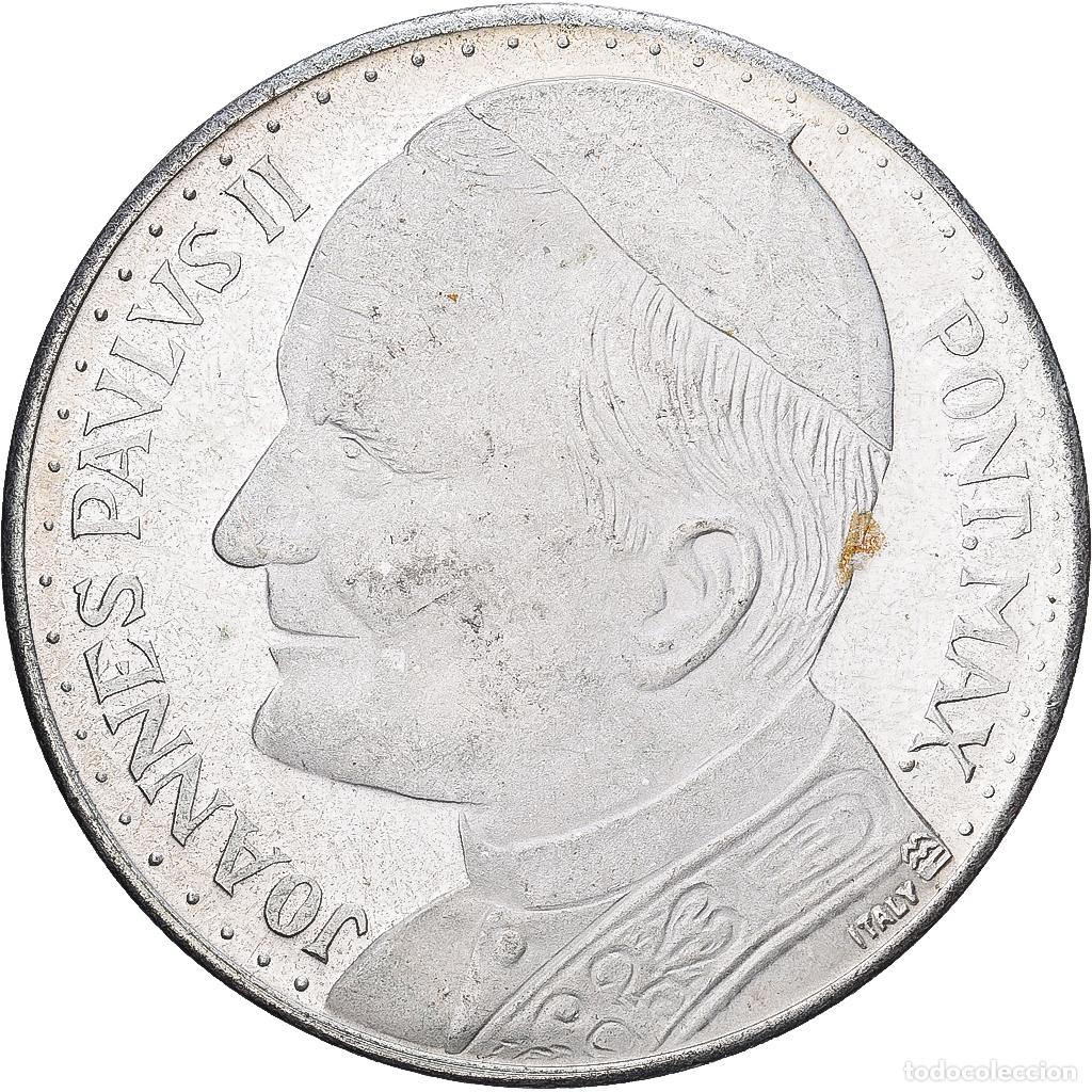 Medallas hist&oacute;ricas: [#1214881] CIUDAD DEL VATICANO, medalla, Jean-Paul II, 1983, Bronce plateado, MBC+