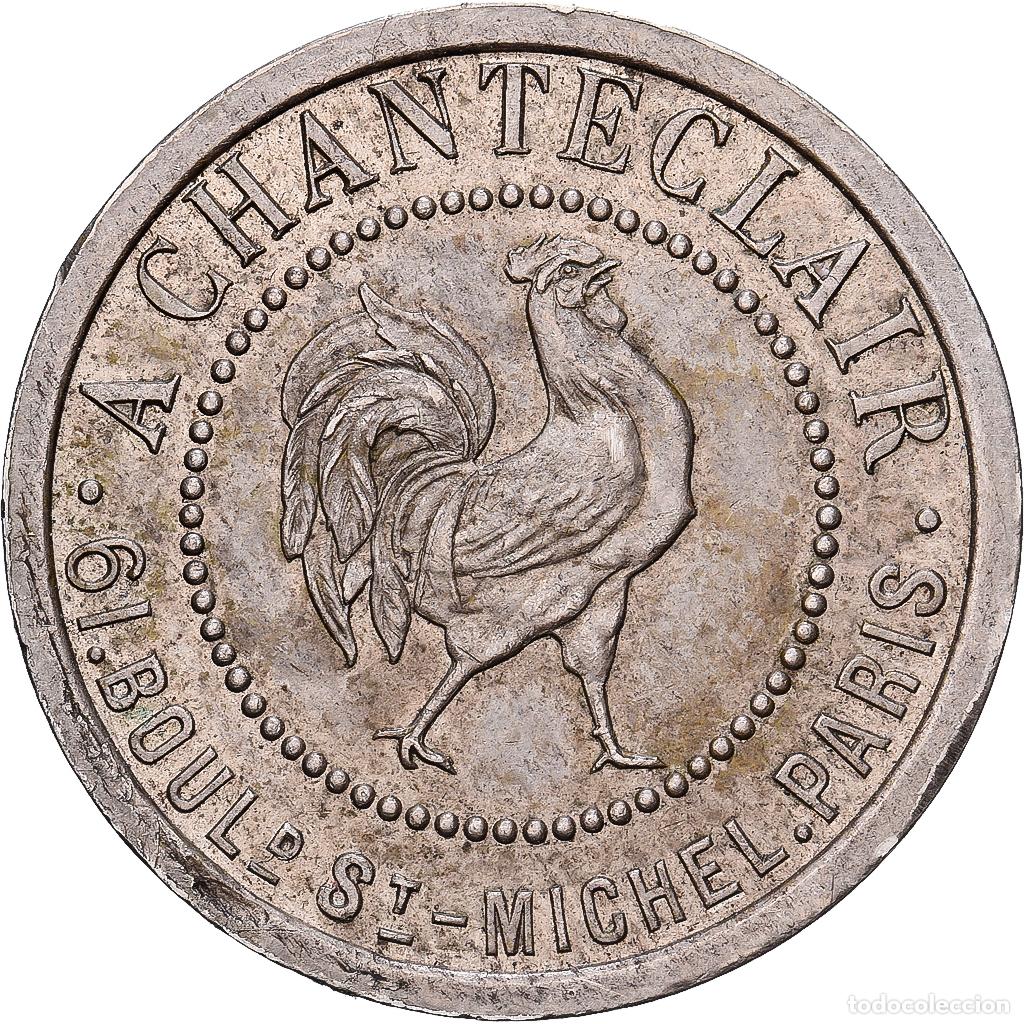Medallas hist&oacute;ricas: [#1214910] Francia, zeton, A Chanteclair, Bon pour une audition, Maillechort, MBC+