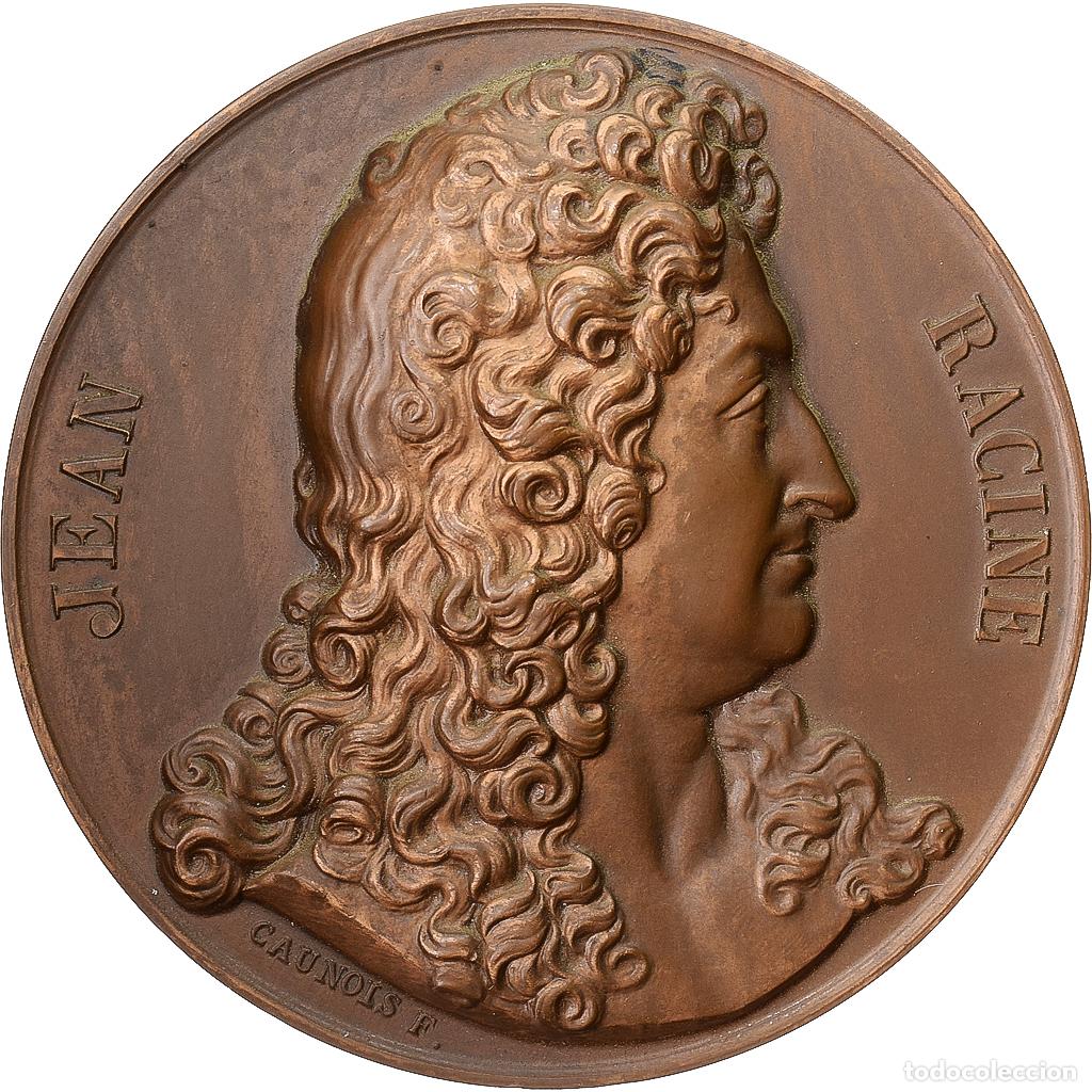 Medallas hist&oacute;ricas: [#1214928] Francia, medalla, Jean Racine, J.B. Poquelin de Moli&egrave;re, Bronce, Caunois, SC