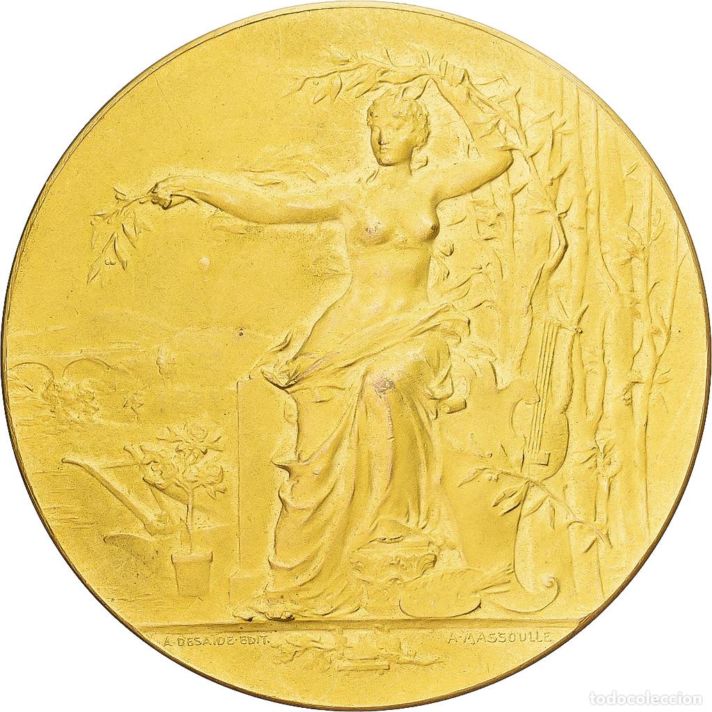Medallas hist&oacute;ricas: [#1214943] Francia, medalla, Exposition Internationale de Bordeaux, 1906, Bronce dorado