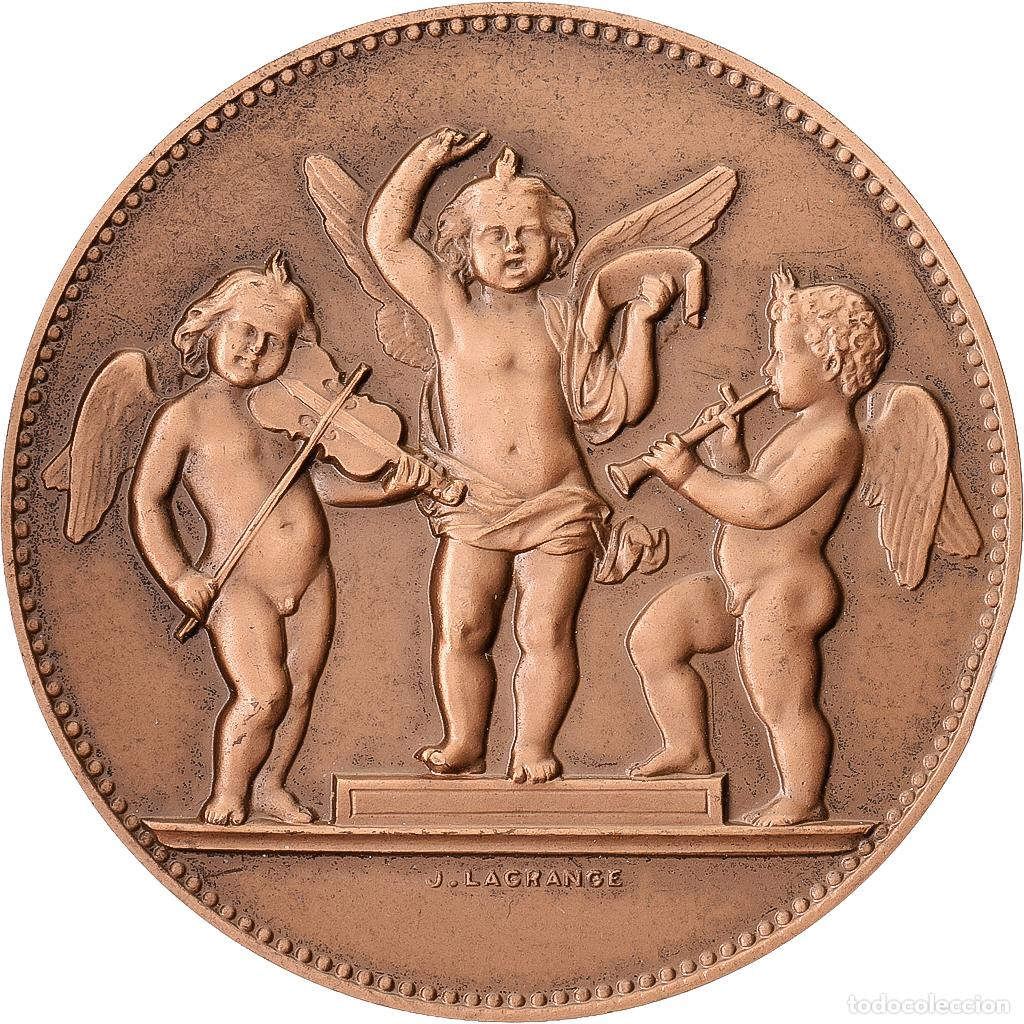 Medallas hist&oacute;ricas: [#1214951] Francia, medalla, Offert par M. Jozeau-Marign&eacute;, S&eacute;nateur, Bronce, Lagrange