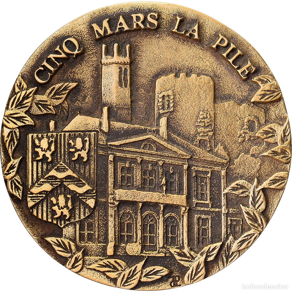 Medallas hist&oacute;ricas: [#1214946] Francia, medalla, Ville de Cinq Mars la Pile, Bronce, EBC