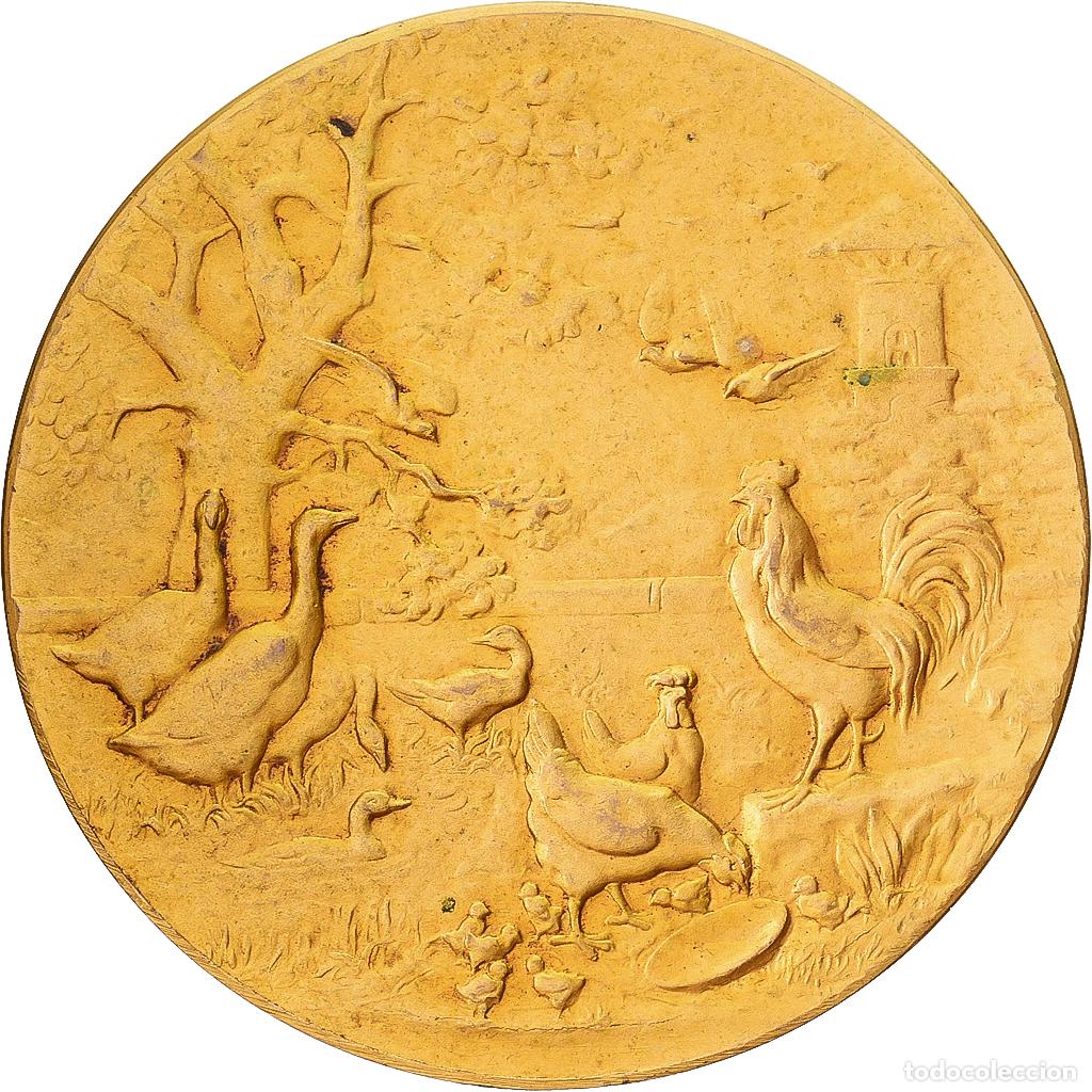 Medallas hist&oacute;ricas: [#1214953] Francia, medalla, Aviculture et Apiculture de la Manche, Bronce dorado, Arthus