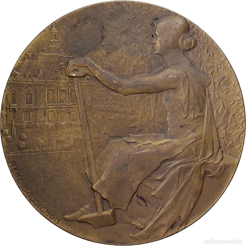 Medallas hist&oacute;ricas: [#1214972] Francia, medalla, Certificat d'Etudes, Ville de Levallois-Perret, Bronce