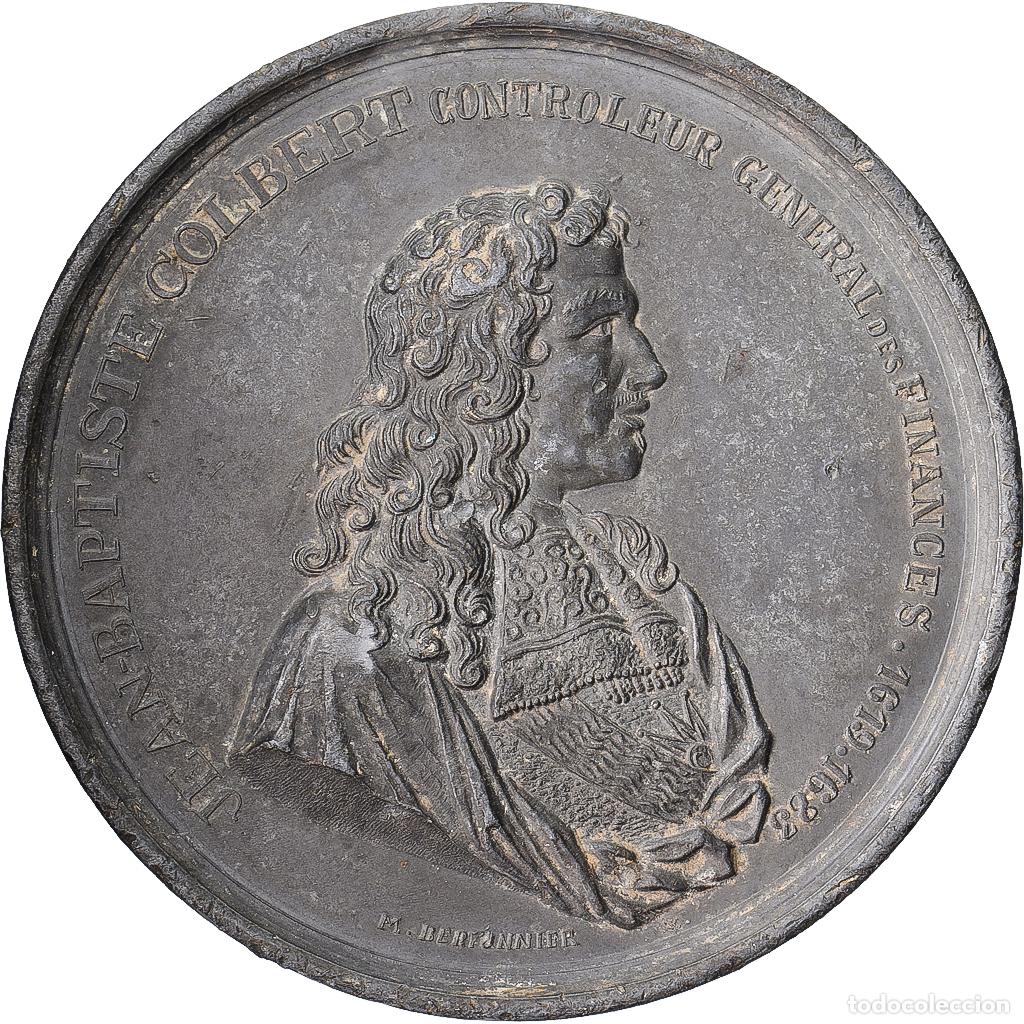 Medallas hist&oacute;ricas: [#1214983] Francia, medalla, Louis XIV, Jean-Baptiste Colbert, 1983, Hojalata, Bertonnier