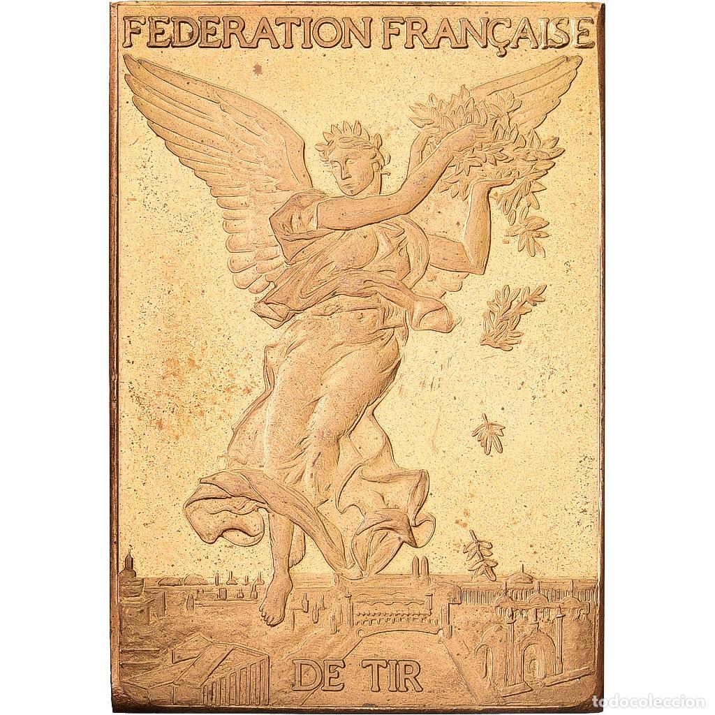 Medallas hist&oacute;ricas: [#1214998] Francia, medalla, Centenaire de la F&eacute;d&eacute;ration Fran&ccedil;aise de Tir, 1986, Copper