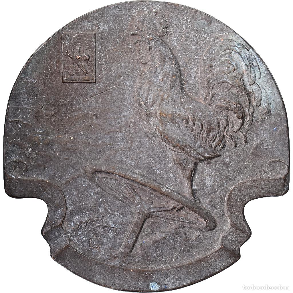Medallas hist&oacute;ricas: [#1214988] Francia, medalla, Automobile, Coq, Bronce, BC+