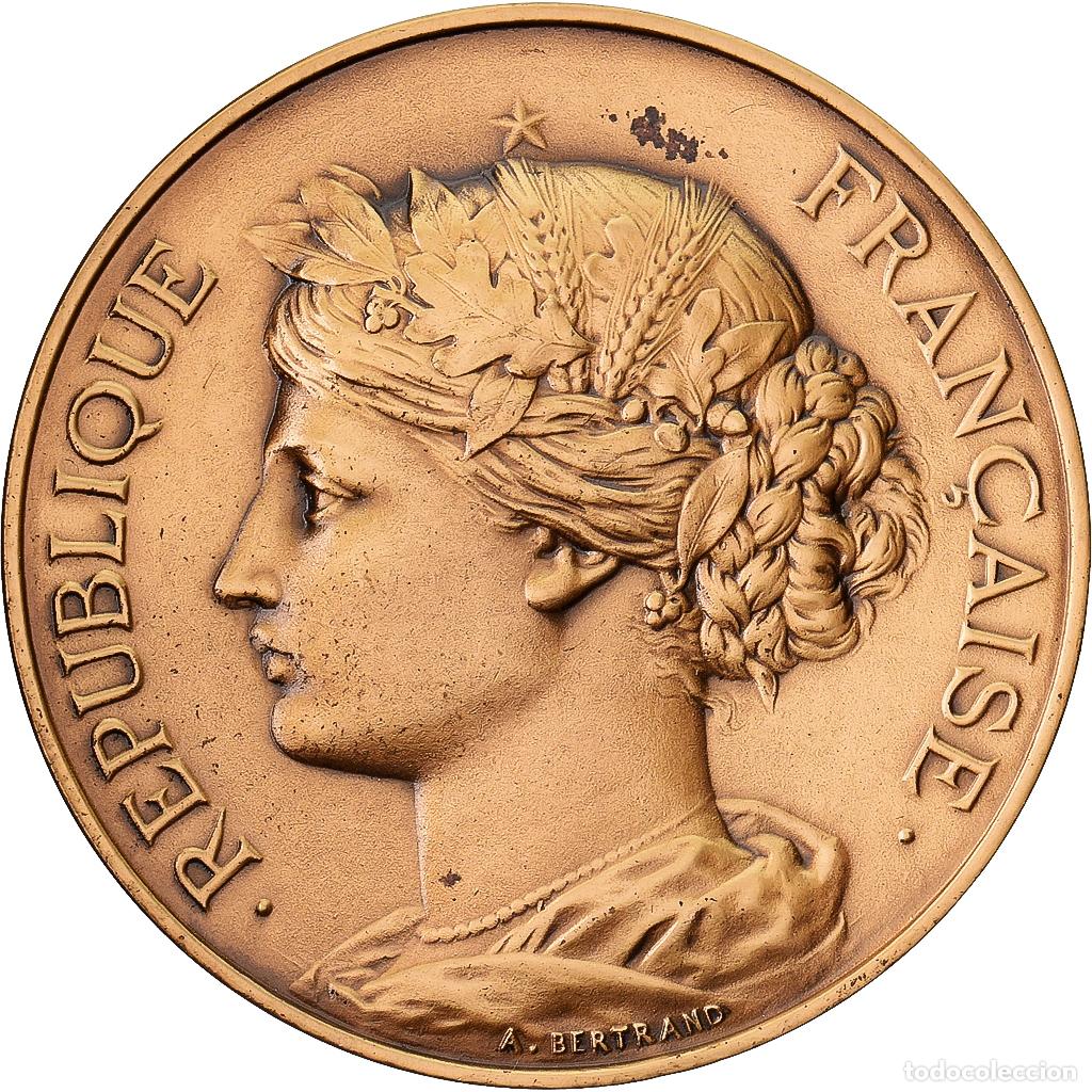 Medallas hist&oacute;ricas: [#1215046] Francia, medalla, Union nationale des industries de carri&egrave;res, 1986, Bronce
