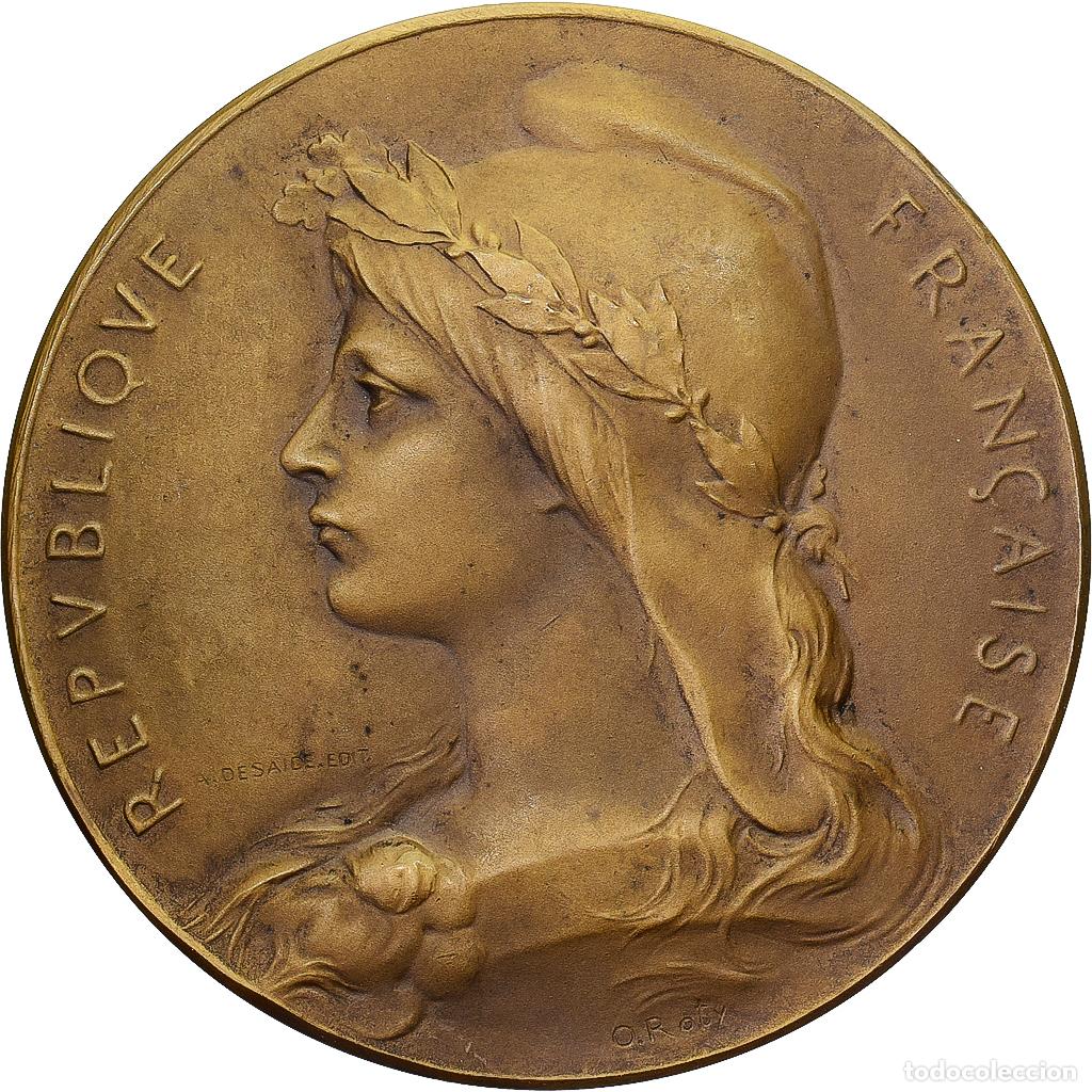 Medallas hist&oacute;ricas: [#1215064] Francia, medalla, Union Patriotique d'Indre-et-Loire, Bronce, O.Roty, SC
