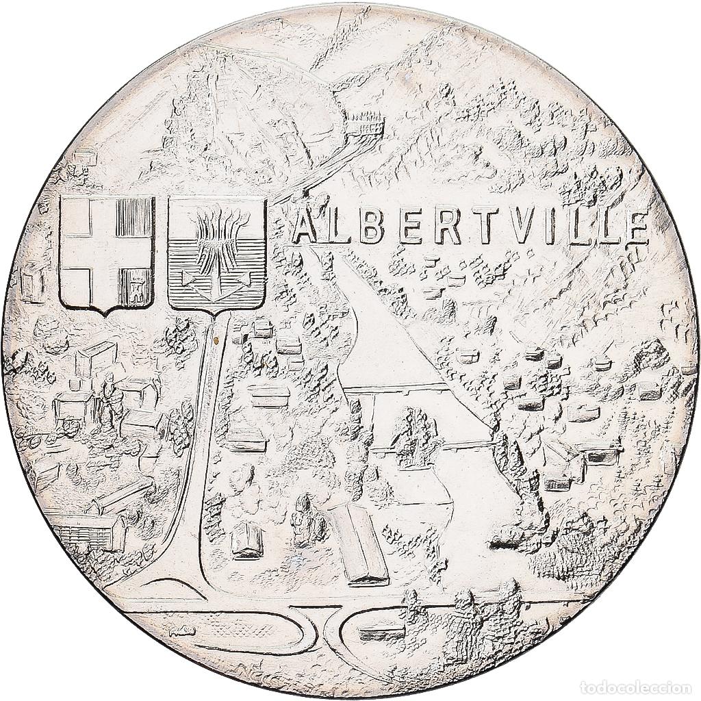 Medallas hist&oacute;ricas: [#1215091] Francia, medalla, Albertville, 1992, Aluminio y cupron&iacute;quel, SC