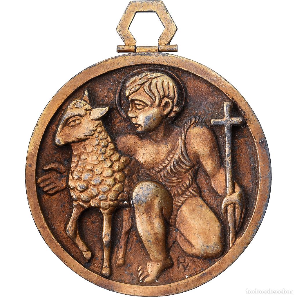 Medallas hist&oacute;ricas: [#1215088] Francia, medalla, Saint Jean-Baptiste, Bronce, MBC