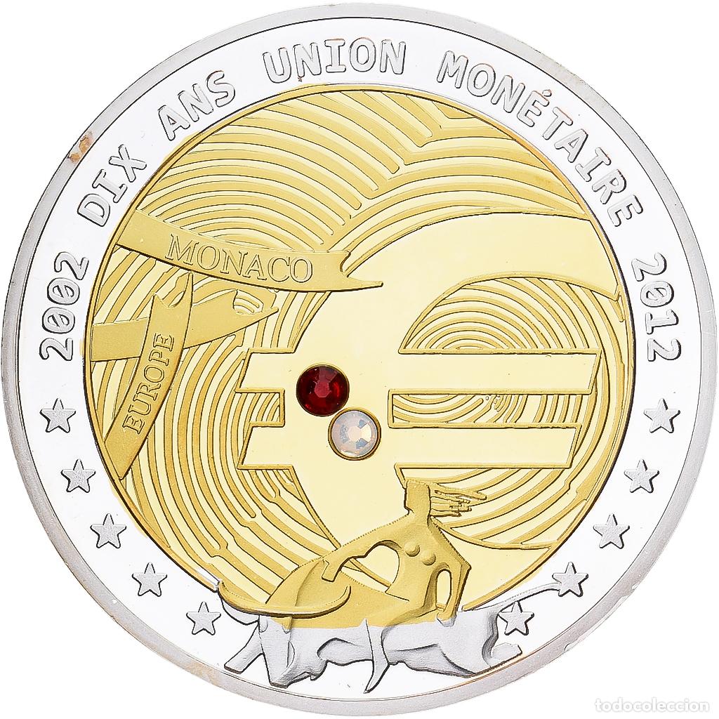 Medallas hist&oacute;ricas: [#1215097] Francia, medalla, Europe, 10 Ans d'Union Mon&eacute;taire, 2012, Bimet&aacute;lico, FDC