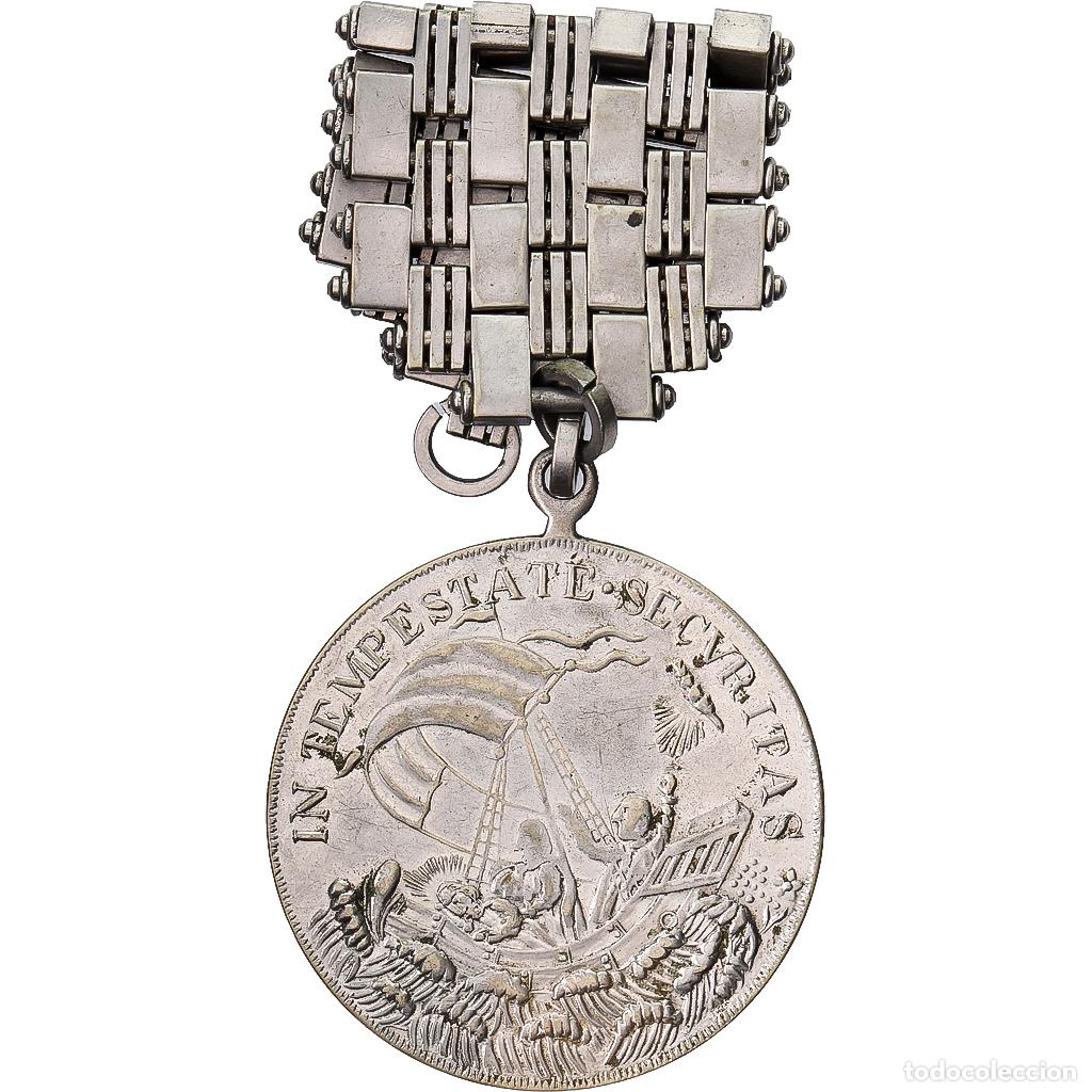 Medallas hist&oacute;ricas: [#1215100] Francia, medalla, Saint Georges Terrassant le Dragon, Bronce plateado, MBC