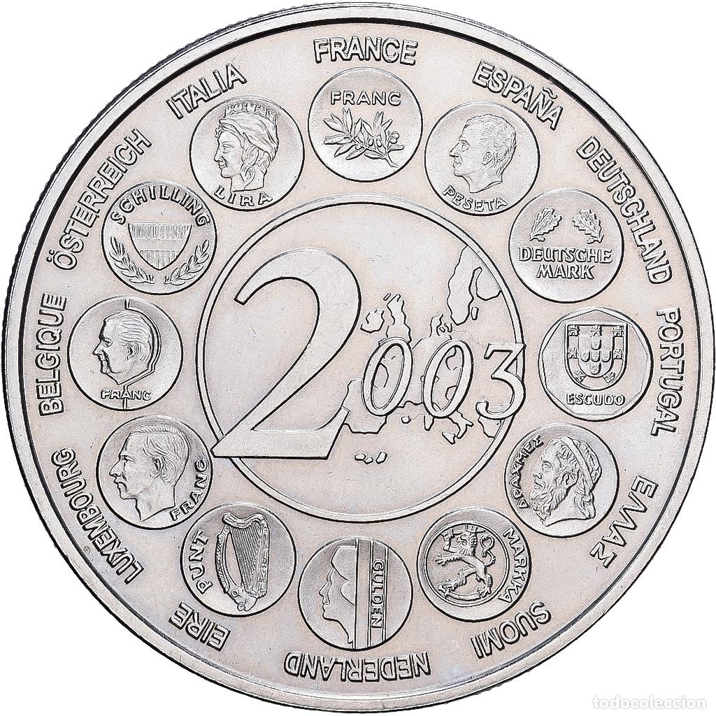 Medallas hist&oacute;ricas: [#1215131] Francia, medalla, L'Europe des XV, Essai, 2003, Cobre - n&iacute;quel, SC
