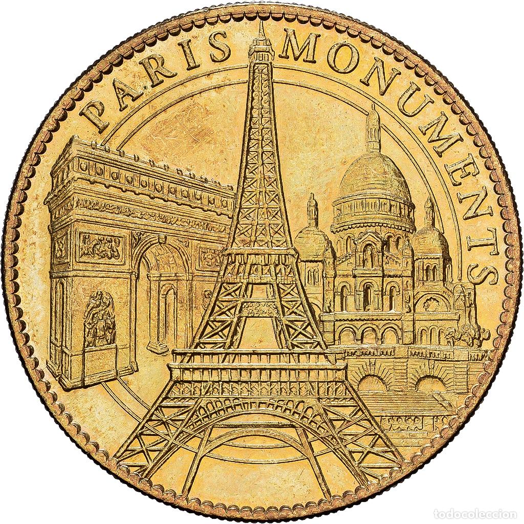 Medallas hist&oacute;ricas: [#1215148] Francia, zeton, Monuments de Paris, 2010, Aluminio y cupron&iacute;quel, Arthus