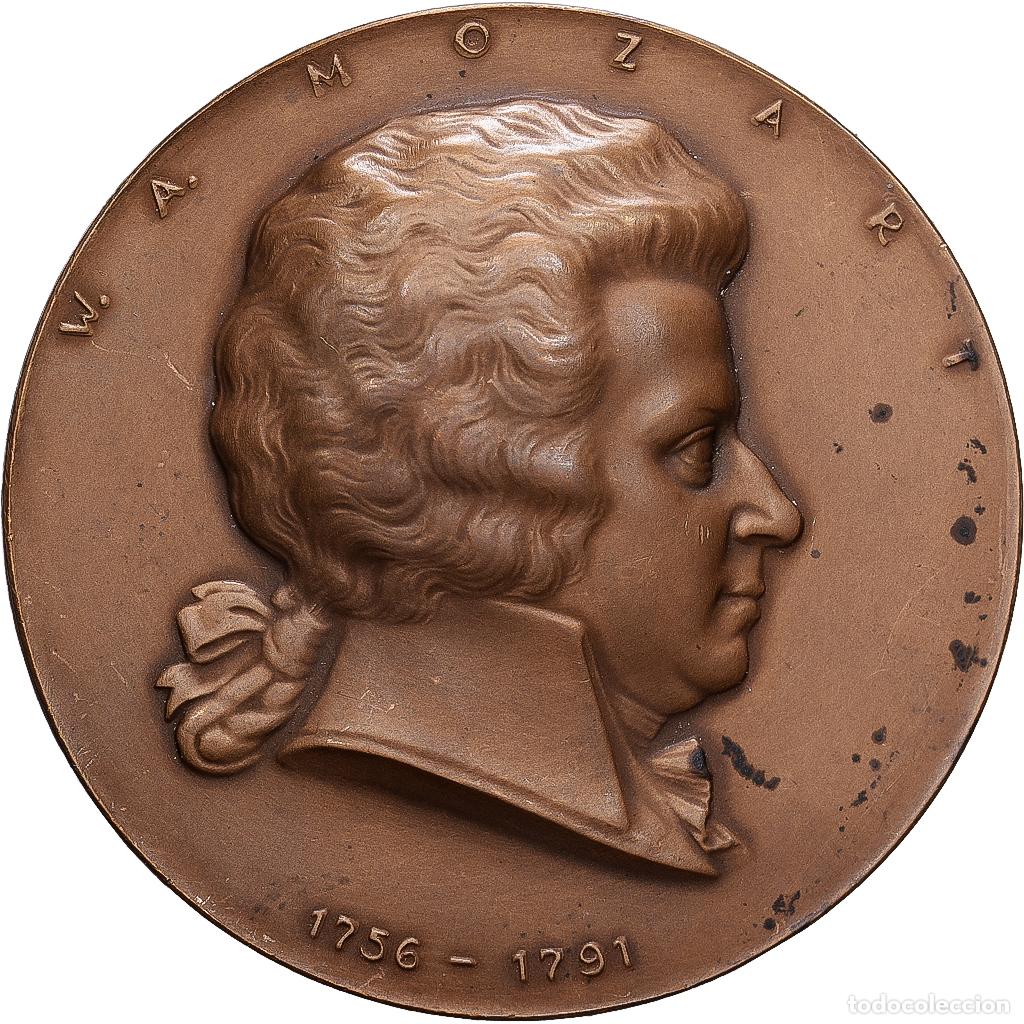 Medallas hist&oacute;ricas: [#1215160] Francia, medalla, Musique, Mozart, Wien, Bronce, MBC+