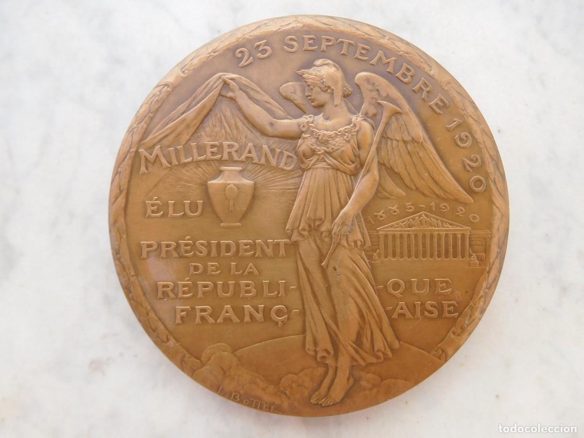 Medallas hist&oacute;ricas: Medalla de bronce Alexandre Millerand presidente de la rep&uacute;blica francesa 1920 - 1924